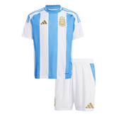 Argentinien-Heimtrikot für Kinder (Trikot + Shorts) Copa America 2024